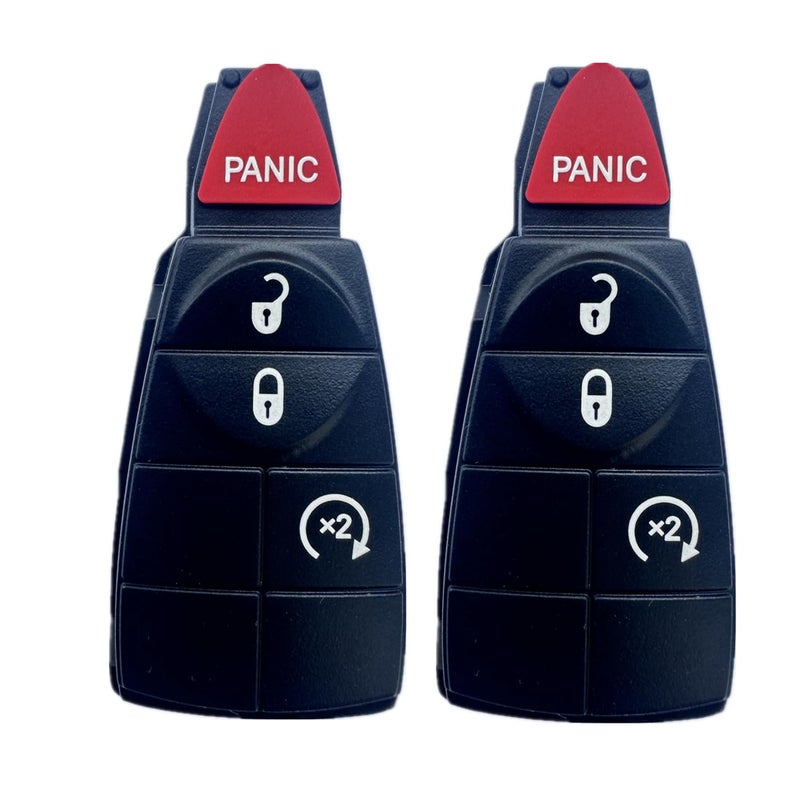 KAWIHEN Keyless Entry Remote Key Fob Skin Replacement for Chrysler Town and Country Dodge Durango Grand Caravan Journey Ram 1500 2500 3500 Jeep Grand Cherokee GQ4-53T M3N5WY783X IYZ-C01C - Image 1